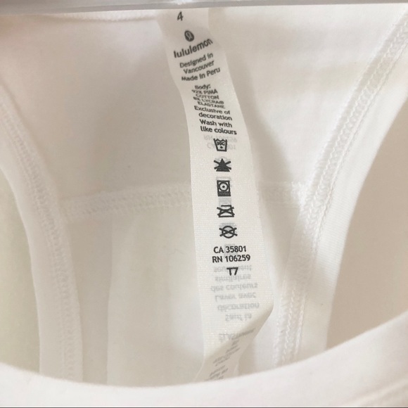 Lululemon White Love Tank Pleated - Picture 7 of 8